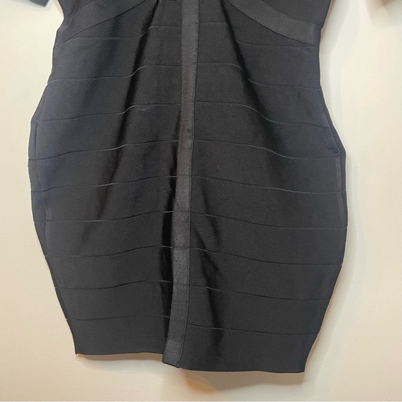 VENUS Chic Black Bodycon Mini Dress - Picture 3 of 13